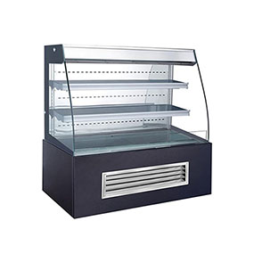 Floor Standing Visible Multideck Glass Showcase Fridge with Shelves